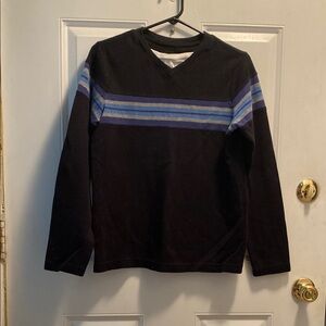 Yong men’s Black and Blue Striped Sweater Urban Pipeline